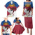 Personalized Latvia Family Matching Puletasi and Hawaiian Shirt White Wagtail Dievs Sveti Latviju