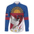 Personalized Latvia Family Matching Puletasi and Hawaiian Shirt White Wagtail Dievs Sveti Latviju