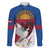 Personalized Latvia Family Matching Short Sleeve Bodycon Dress and Hawaiian Shirt White Wagtail Dievs Sveti Latviju