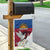 Personalized Latvia Garden Flag White Wagtail Dievs Sveti Latviju