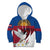 Personalized Latvia Kid Hoodie White Wagtail Dievs Sveti Latviju
