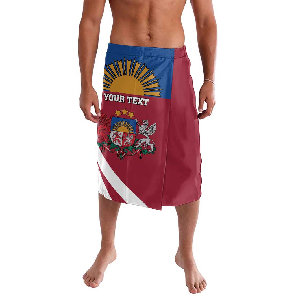 Personalized Latvia Lavalava White Wagtail Dievs Sveti Latviju