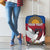 Personalized Latvia Luggage Cover White Wagtail Dievs Sveti Latviju