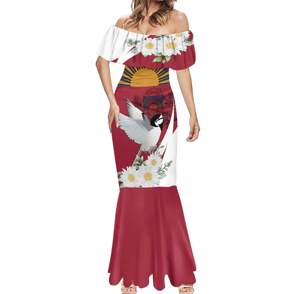 Personalized Latvia Mermaid Dress White Wagtail Dievs Sveti Latviju