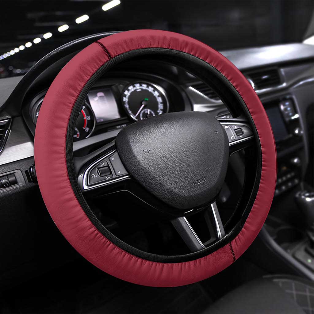 Latvia Steering Wheel Cover White Wagtail Dievs Sveti Latviju