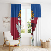 Personalized Latvia Window Curtain White Wagtail Dievs Sveti Latviju