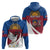 Personalized Latvia Zip Hoodie White Wagtail Dievs Sveti Latviju