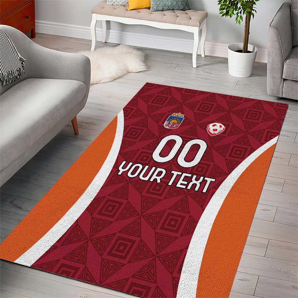 Custom Latvia Football Area Rug Latvijas Futbola Izlase
