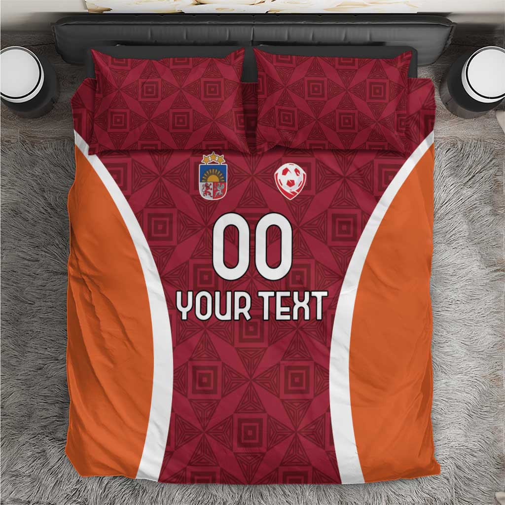 Custom Latvia Football Bedding Set Latvijas Futbola Izlase