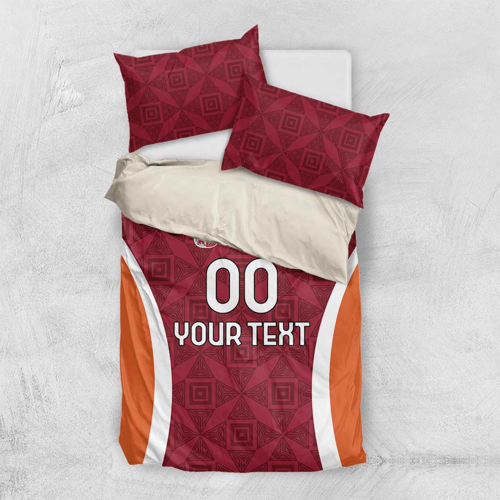 Custom Latvia Football Bedding Set Latvijas Futbola Izlase