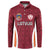 Custom Latvia Football Button Sweatshirt Latvijas Futbola Izlase