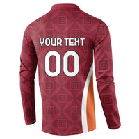 Custom Latvia Football Button Sweatshirt Latvijas Futbola Izlase