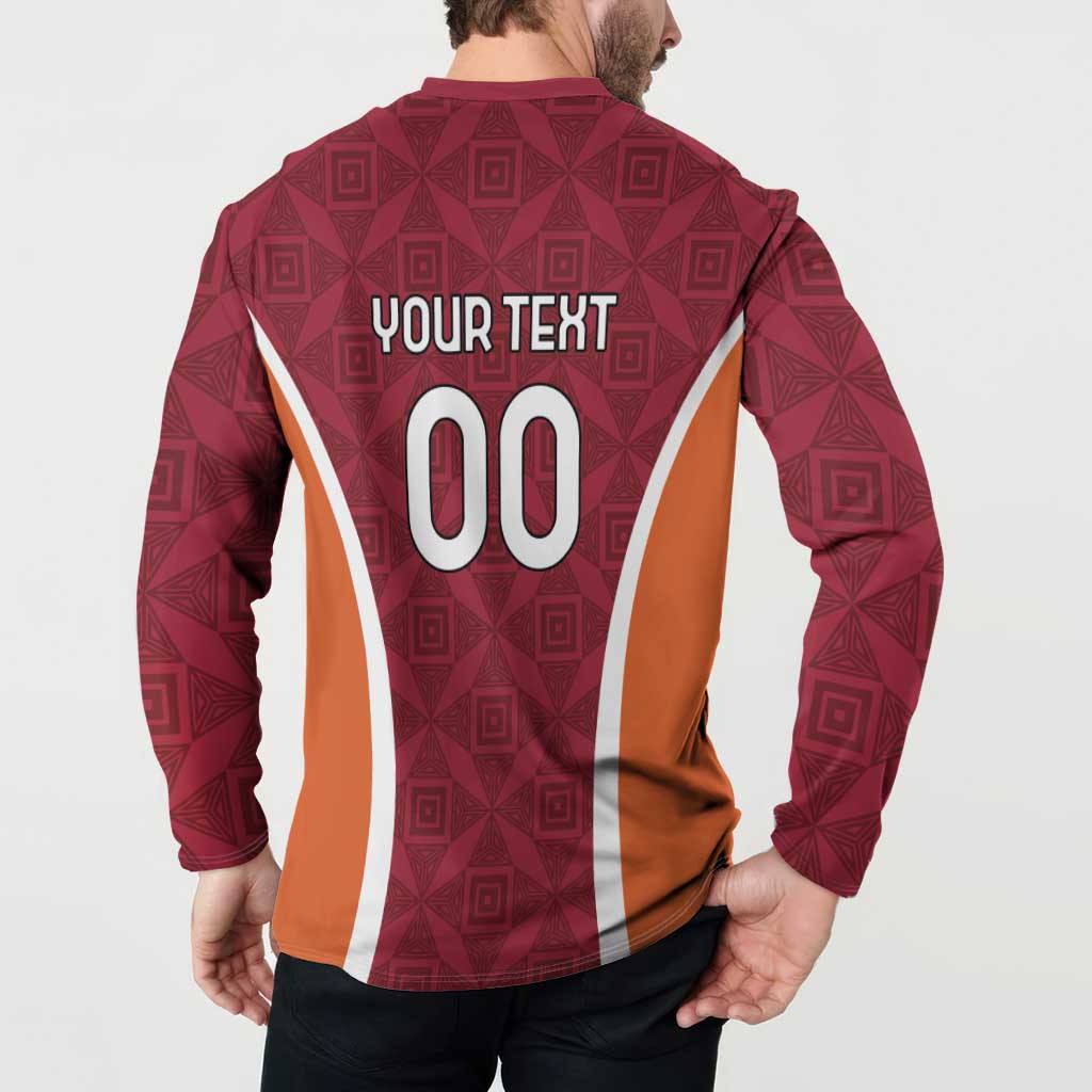 Custom Latvia Football Button Sweatshirt Latvijas Futbola Izlase