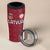 Custom Latvia Football 4 in 1 Can Cooler Tumbler Latvijas Futbola Izlase