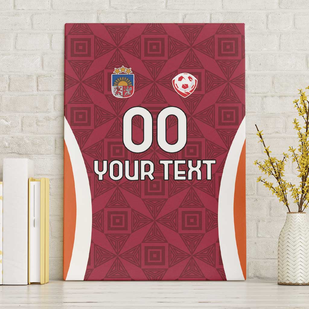 Custom Latvia Football Canvas Wall Art Latvijas Futbola Izlase