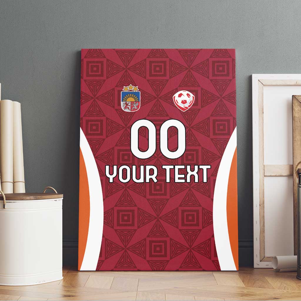 Custom Latvia Football Canvas Wall Art Latvijas Futbola Izlase