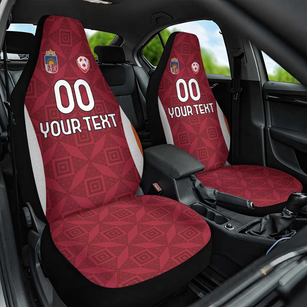 Custom Latvia Football Car Seat Cover Latvijas Futbola Izlase
