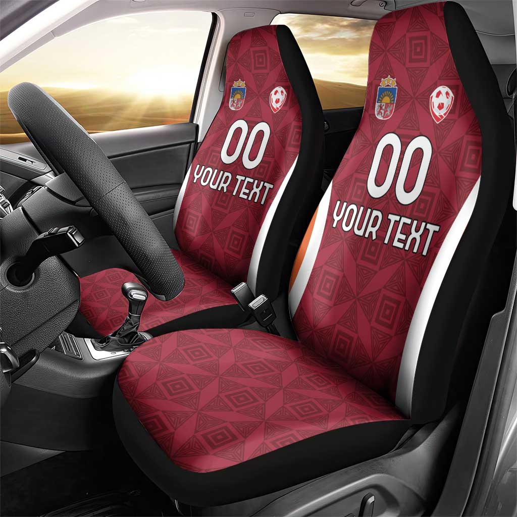 Custom Latvia Football Car Seat Cover Latvijas Futbola Izlase
