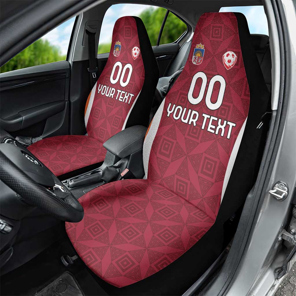 Custom Latvia Football Car Seat Cover Latvijas Futbola Izlase