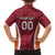 Custom Latvia Football Family Matching Off The Shoulder Long Sleeve Dress and Hawaiian Shirt Latvijas Futbola Izlase