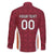Custom Latvia Football Family Matching Off The Shoulder Long Sleeve Dress and Hawaiian Shirt Latvijas Futbola Izlase