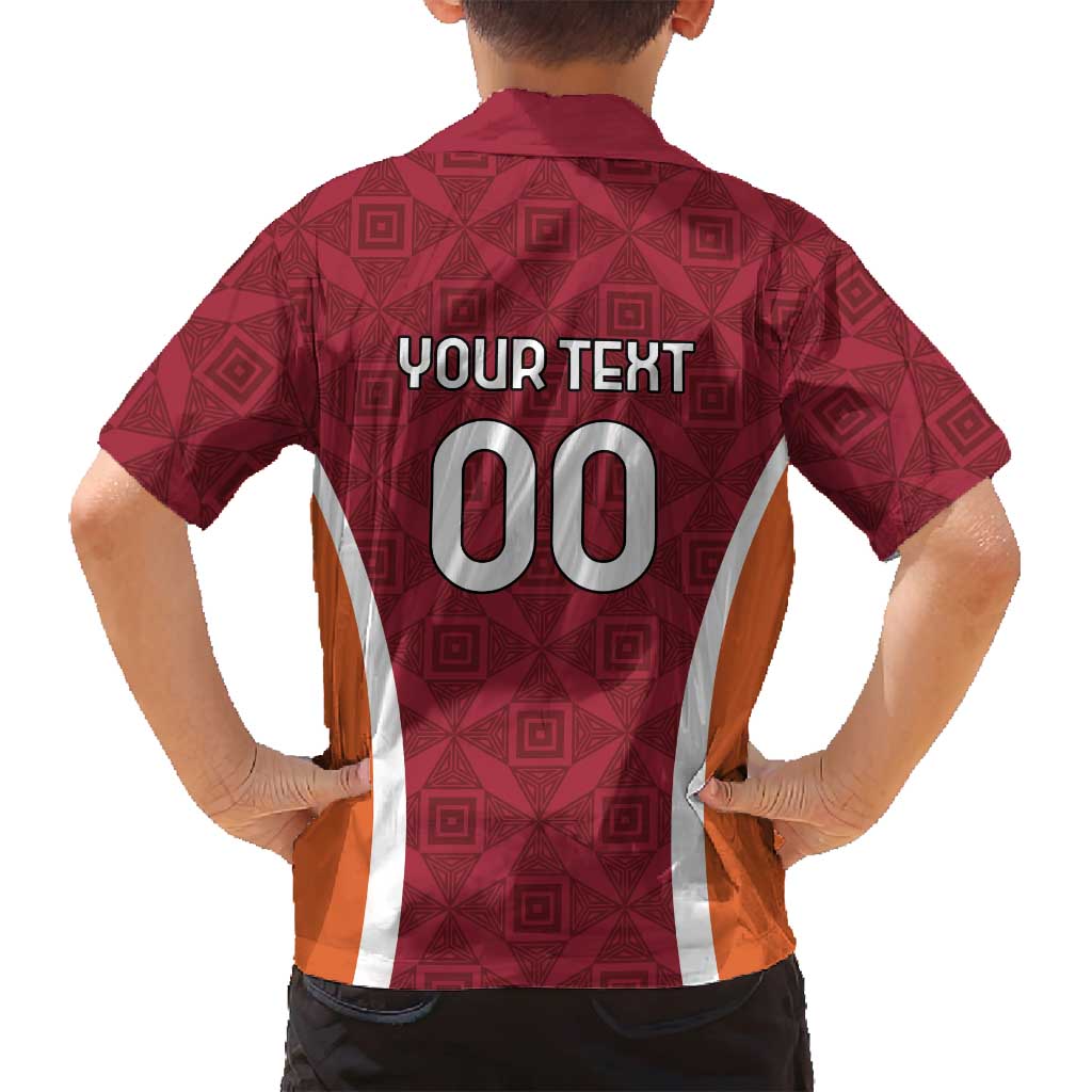 Custom Latvia Football Family Matching Off Shoulder Maxi Dress and Hawaiian Shirt Latvijas Futbola Izlase