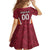 Custom Latvia Football Family Matching Off Shoulder Maxi Dress and Hawaiian Shirt Latvijas Futbola Izlase