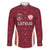 Custom Latvia Football Family Matching Off Shoulder Maxi Dress and Hawaiian Shirt Latvijas Futbola Izlase
