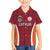 Custom Latvia Football Family Matching Off Shoulder Maxi Dress and Hawaiian Shirt Latvijas Futbola Izlase