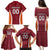 Custom Latvia Football Family Matching Puletasi and Hawaiian Shirt Latvijas Futbola Izlase