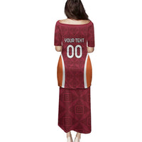 Custom Latvia Football Family Matching Puletasi and Hawaiian Shirt Latvijas Futbola Izlase