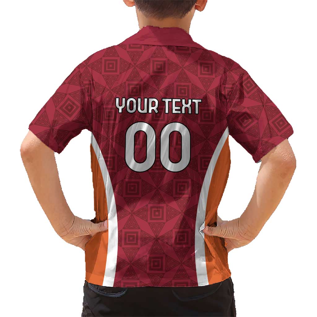 Custom Latvia Football Family Matching Short Sleeve Bodycon Dress and Hawaiian Shirt Latvijas Futbola Izlase