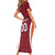 Custom Latvia Football Family Matching Short Sleeve Bodycon Dress and Hawaiian Shirt Latvijas Futbola Izlase