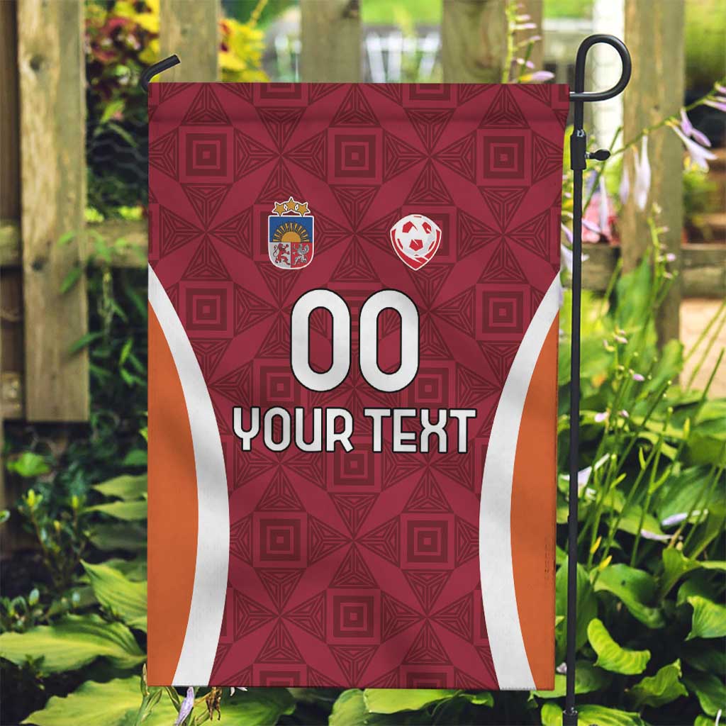 Custom Latvia Football Garden Flag Latvijas Futbola Izlase