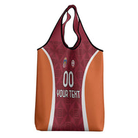Custom Latvia Football Grocery Bag Latvijas Futbola Izlase