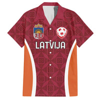 Custom Latvia Football Hawaiian Shirt Latvijas Futbola Izlase