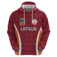 Custom Latvia Football Hoodie Latvijas Futbola Izlase LT18