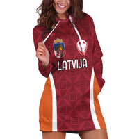 Custom Latvia Football Hoodie Dress Latvijas Futbola Izlase