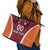 Custom Latvia Football Leather Tote Bag Latvijas Futbola Izlase
