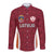 Custom Latvia Football Long Sleeve Button Shirt Latvijas Futbola Izlase