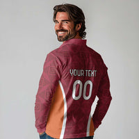 Custom Latvia Football Long Sleeve Polo Shirt Latvijas Futbola Izlase