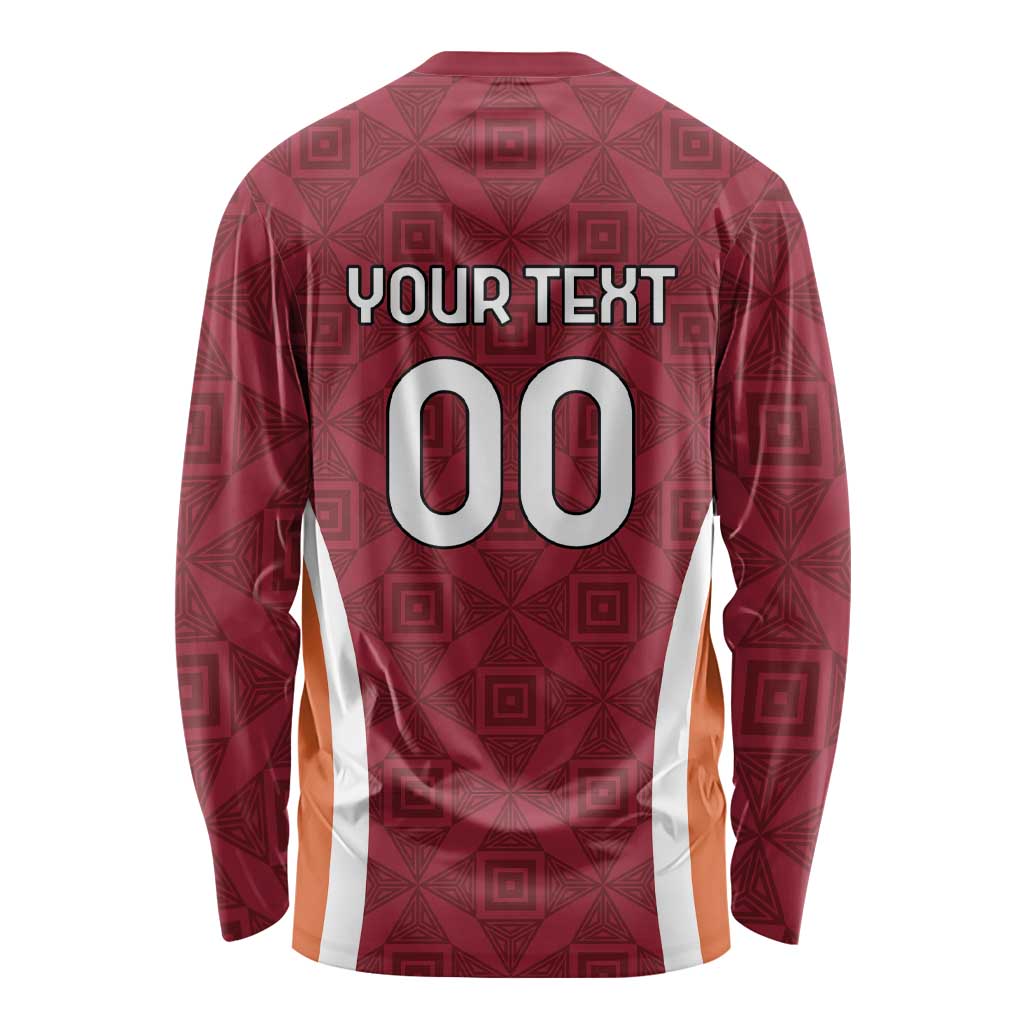 Custom Latvia Football Long Sleeve Shirt Latvijas Futbola Izlase