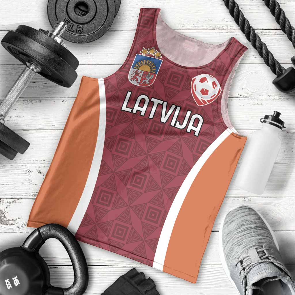 Custom Latvia Football Men Tank Top Latvijas Futbola Izlase