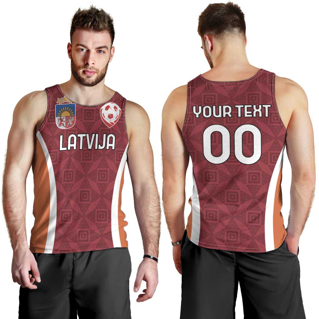 Custom Latvia Football Men Tank Top Latvijas Futbola Izlase