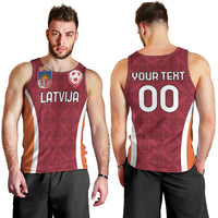 Custom Latvia Football Men Tank Top Latvijas Futbola Izlase
