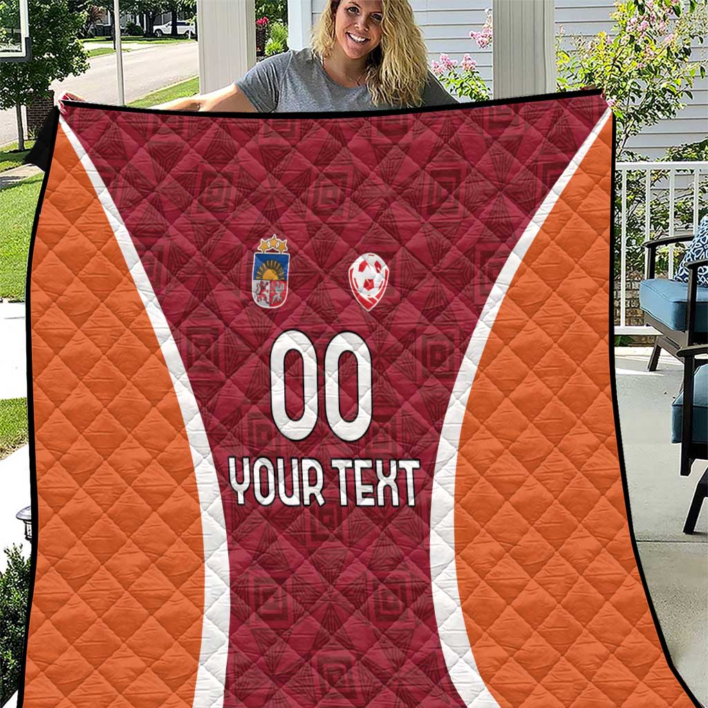 Custom Latvia Football Quilt Latvijas Futbola Izlase