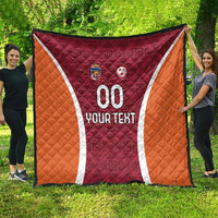 Custom Latvia Football Quilt Latvijas Futbola Izlase