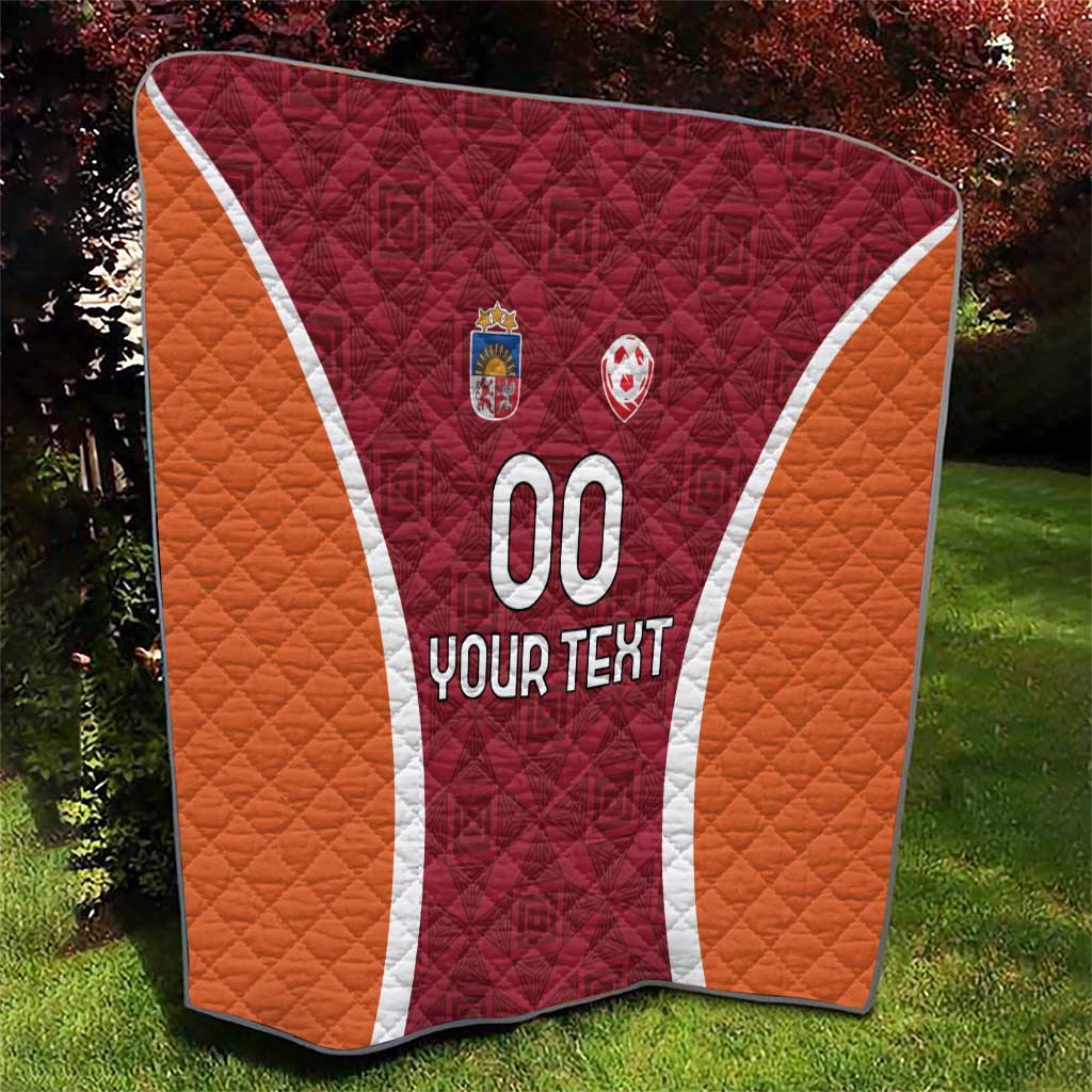 Custom Latvia Football Quilt Latvijas Futbola Izlase
