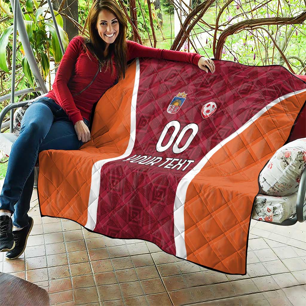 Custom Latvia Football Quilt Latvijas Futbola Izlase