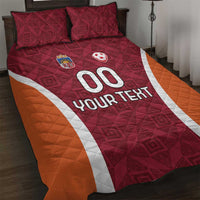 Custom Latvia Football Quilt Bed Set Latvijas Futbola Izlase